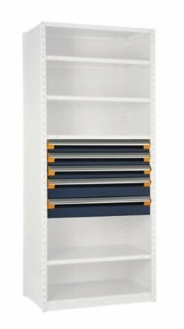 5 Drawer Insert for Existing Shelving 48" wide x 24" deep