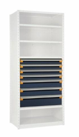 7 Drawer Insert for Existing Shelving 48" wide x 24" deep