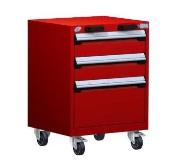 Mobile Drawer Cabinet Rousseau Heavy Duty R5BCD-2805 Flame Red