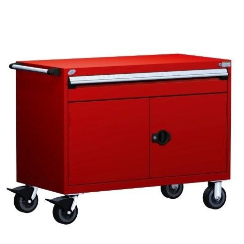 Mobile Drawer Cabinet Rousseau Heavy Duty R5BHE-3014 Flame Red