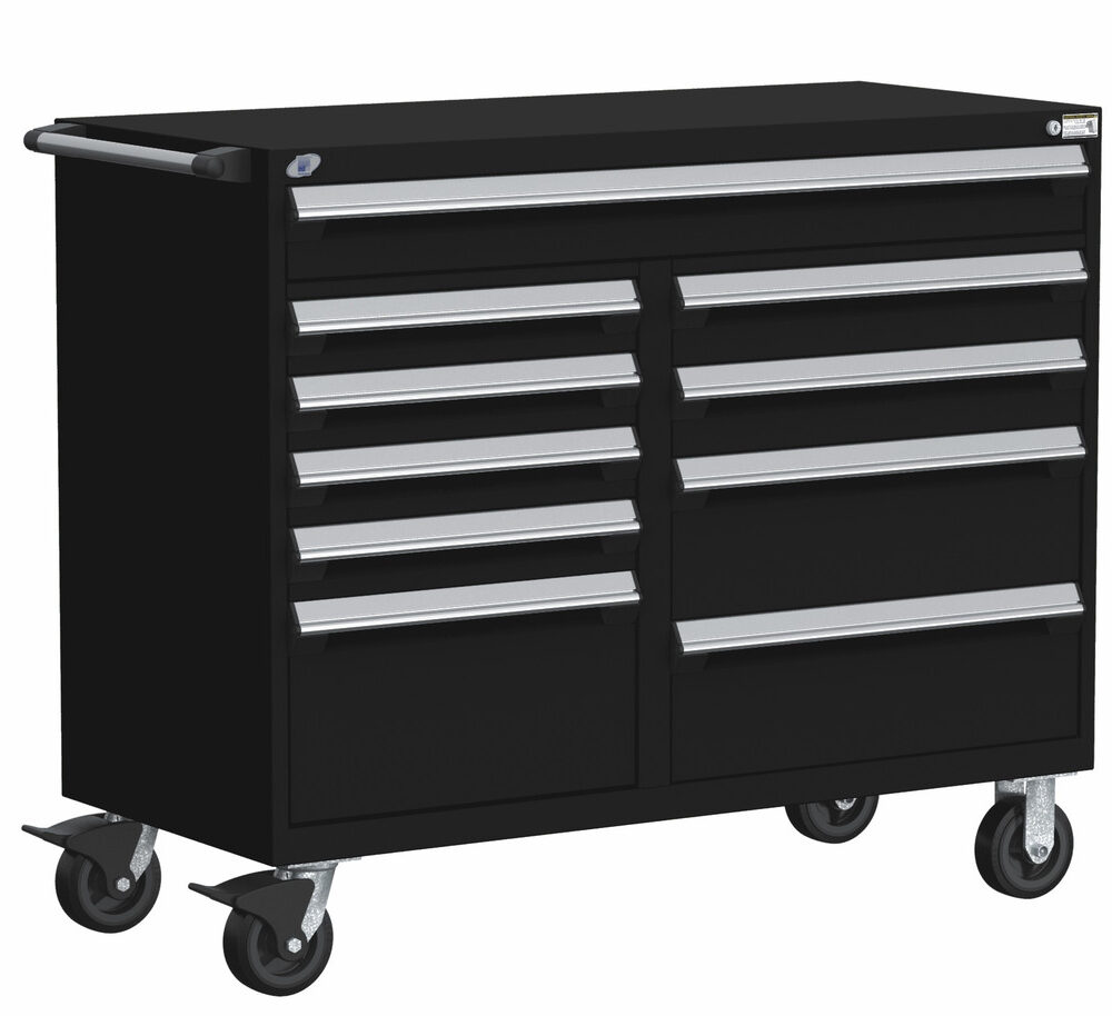 Mobile Tool Drawer Cabinet Rousseau R5GJG-3801 in BK
