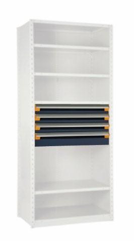 4 Drawer Insert for Existing Shelving 42" wide x 24" deep