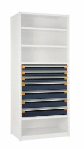 7 Drawer Insert for Existing Shelving 36" wide x 24" deep